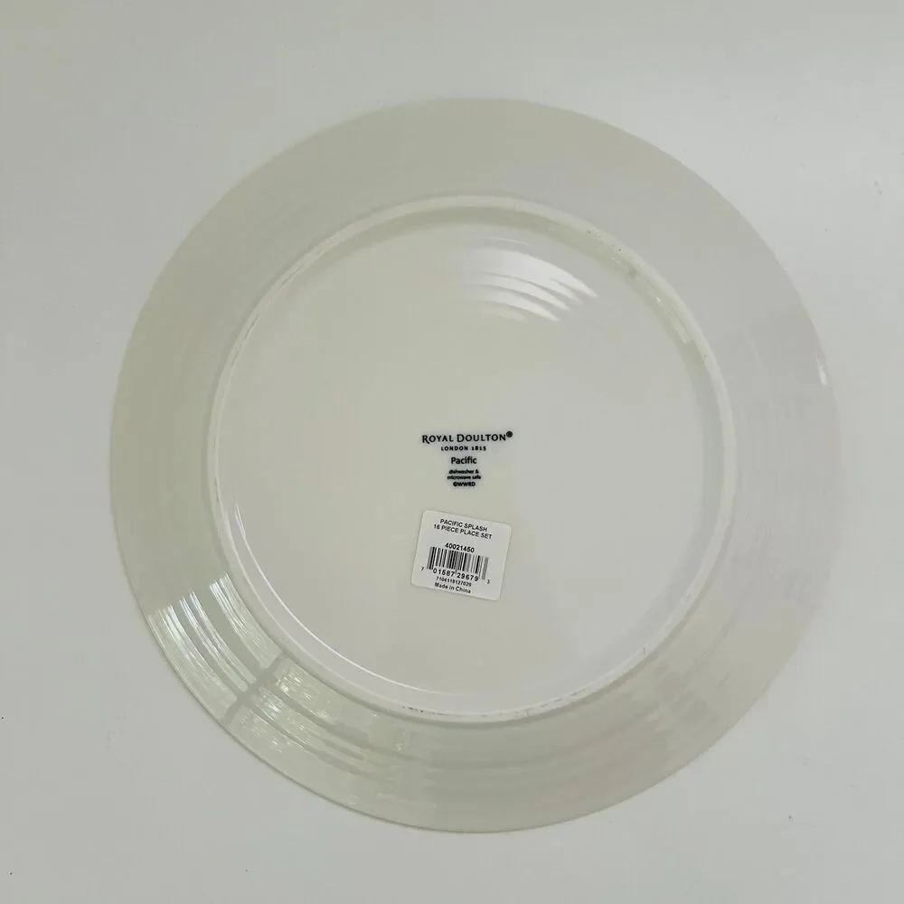 ROYAL DOULTON Pacific Blue Splash Dinner Plate